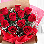 Romantic Red Roses Bouquet