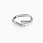 GIVA Silver Solitaire Grace Ring