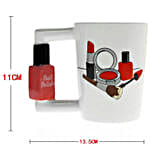 3D Nail Paint Ceramic Mug