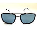 Porus Club Rectangular Sunglasses- Black