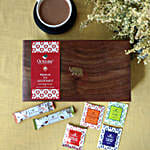 Octavius Assorted Teabags & Tea Premix Wooden Box