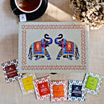 Octavius Black & Green Tea Indian Elephant Pattern Box