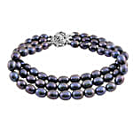 Bold Three String Pearl Bracelet