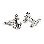 Anchor Cufflinks With Lapel Pin & Tie Pin