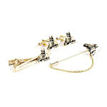Horse Cufflinks With Lapel Pin & Tie Pin