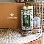 Octavius Tulsi Green Tea With Infuser & Honey Jar