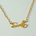 Personalised Name Brass Necklace