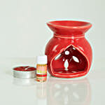 Aroma Burner Gift Set- Red
