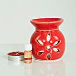 Aroma Burner Gift Set- Red