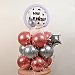 Happy Birthday Bobo Balloon Stand