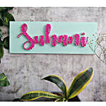 Personalised Pink Cursive Nameplate