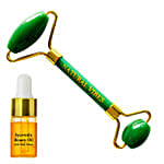 Natural Vibes Jade Roller With Free Oil
