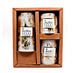 Pillar Candles Gift Set- Gold Dust