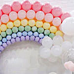 Rainbow Theme Kids Birthday Balloon Decor