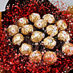 Rocher & Gypsophila Beautifully Tied Bouquet