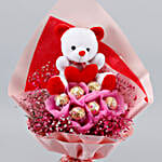 Ferrero Bouquet With Teddy