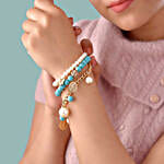 Fashionable Beads & Chain Bracelet