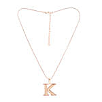 Estele K Charm Initial Pendant For Women