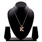 Estele K Charm Initial Pendant For Women