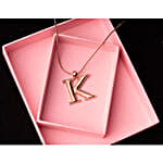 Estele K Charm Initial Pendant For Women