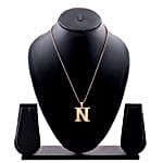 Estele N Charm Initial Pendant For Women