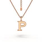 Estele P Charm Initial Pendant For Women