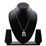 Estele R Charm Initial Pendant For Women