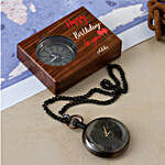 Pocket Watch Victoria With Personalised Birthday Box