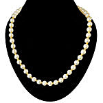 White Shell & Gold Plated Beads Pearl Necklace