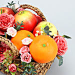 Artificial Fruits & Flower Ample Basket