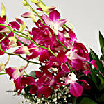 Purple Orchids FNP Box Arrangement