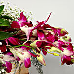 Purple Orchids FNP Box Arrangement