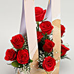 Red Roses In FNP Paper Flower Holder