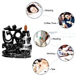 Black Om Back-Flow Smoke Fountain
