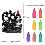 Black Om Back-Flow Smoke Fountain