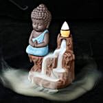 Blue Buddha Back-Flow Smoke Fountain