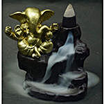 Golden Ganesha Back-Flow Smoke Fountain