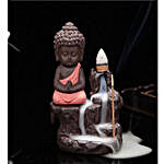 Orange Buddha Back-Flow Smoke Fountain