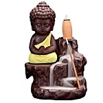 Yellow Buddha Back-Flow Smoke Fountain