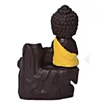 Yellow Buddha Back-Flow Smoke Fountain