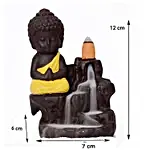 Yellow Buddha Back-Flow Smoke Fountain