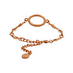 Estele Rose Gold White Swarovski Stone Bracelet