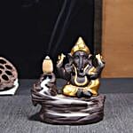 Black & Gold Ganesha Back-Flow Smoke Fountain