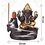 Black & Gold Ganesha Back-Flow Smoke Fountain