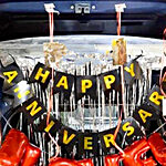 Happy Anniversary Balloon Car Boot Decor