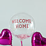 Welcome Home Balloon & Flowers Box