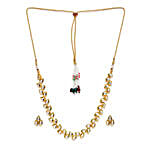 Elegant Gold-Plated Kundan Choker Necklace Set