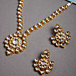 Gold-Plated Kundan Studded Jadau Jewellery Set