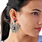 Black Butterfly Hanging Earrings