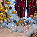 Happy B'day Personalised Balloon Ring Premium Décor